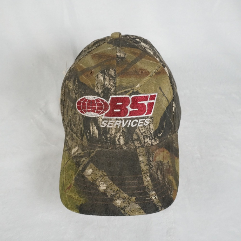NWT Mossy Oak BSI Services Camo Baseball‎ Cap One Size Fits All Hunting Fishing